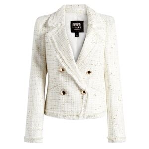NWT RIVER ISLAND Brie Bouclé Jacket